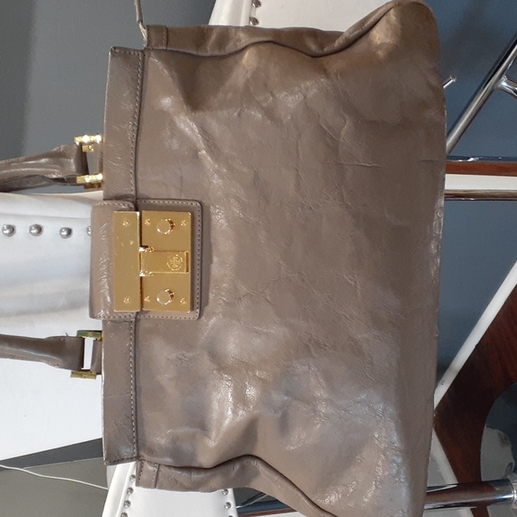 Tory burch woman's olive leather shoulder bag handbag - Picture 2 of 16